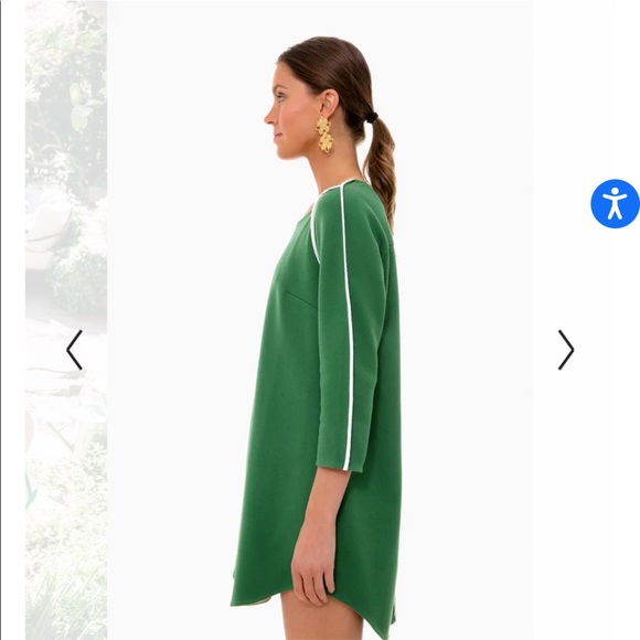 Green Seamed Shift Dress Small Tuckernuck - Picture 3 of 5